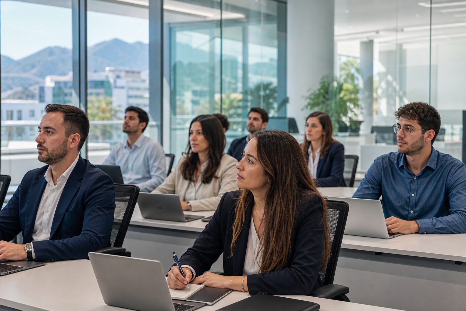 Profesionales cursando formación avanzada