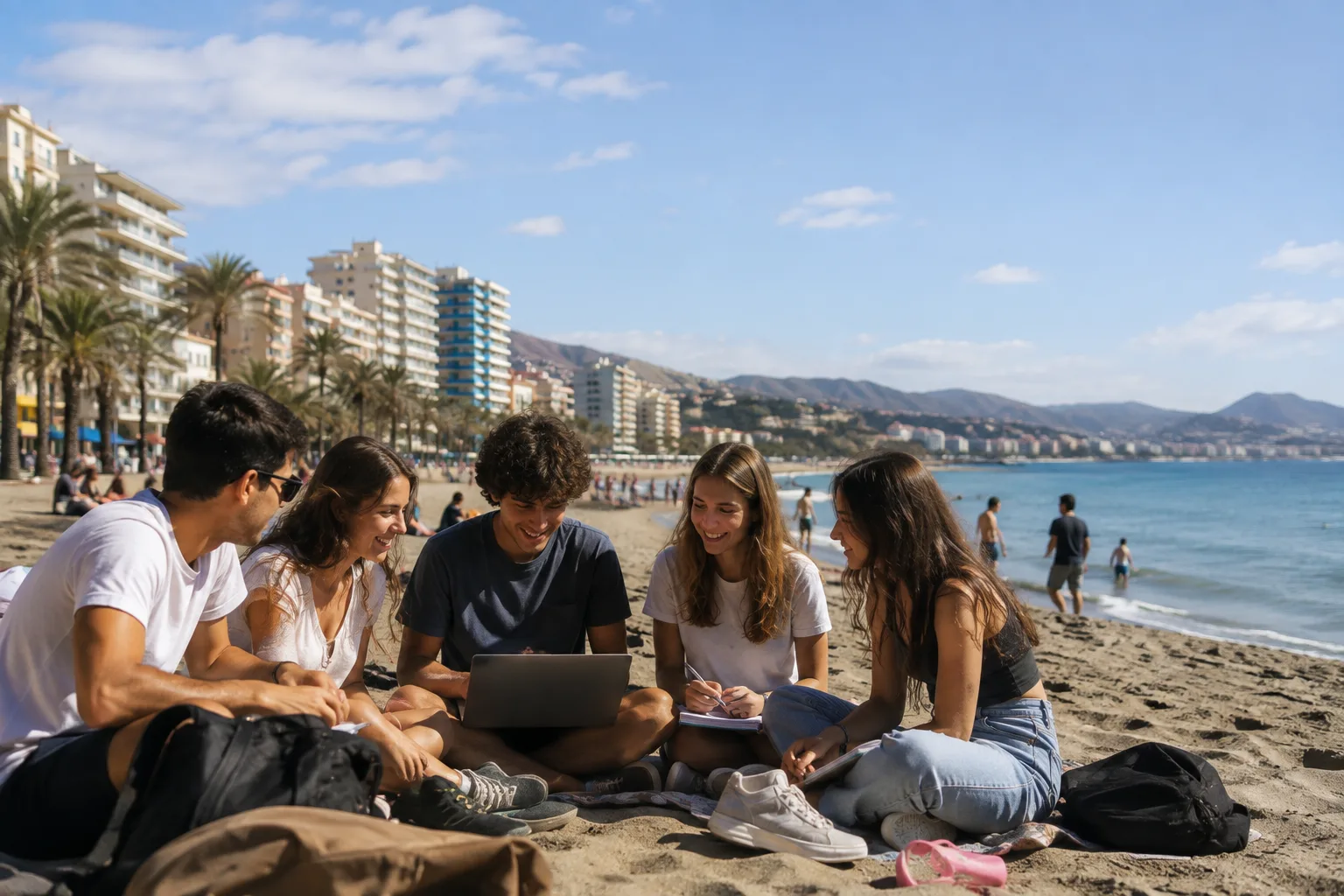 Estudiantes internacionales en Málaga